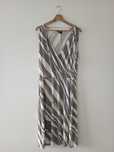 Sukienka suknia midi zebra na codzień lato 48 4xl 50 5xl