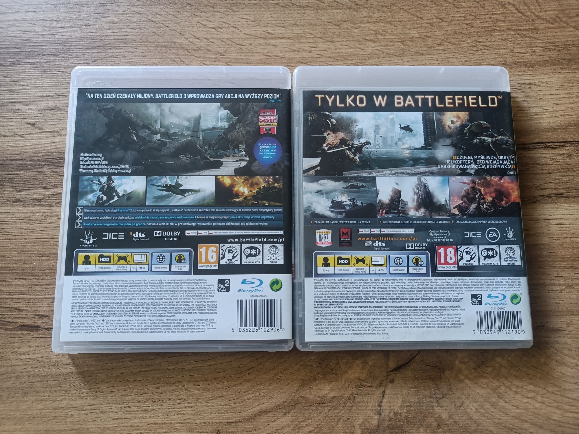 Battlefield 3 i Battlefield 4 na PS3 (PL)