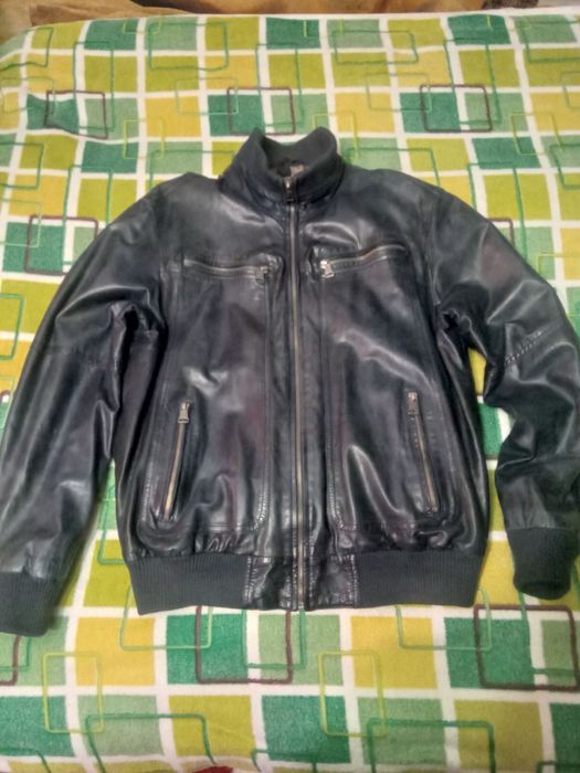 Оригинальная кожаная куртка Pierre cardin