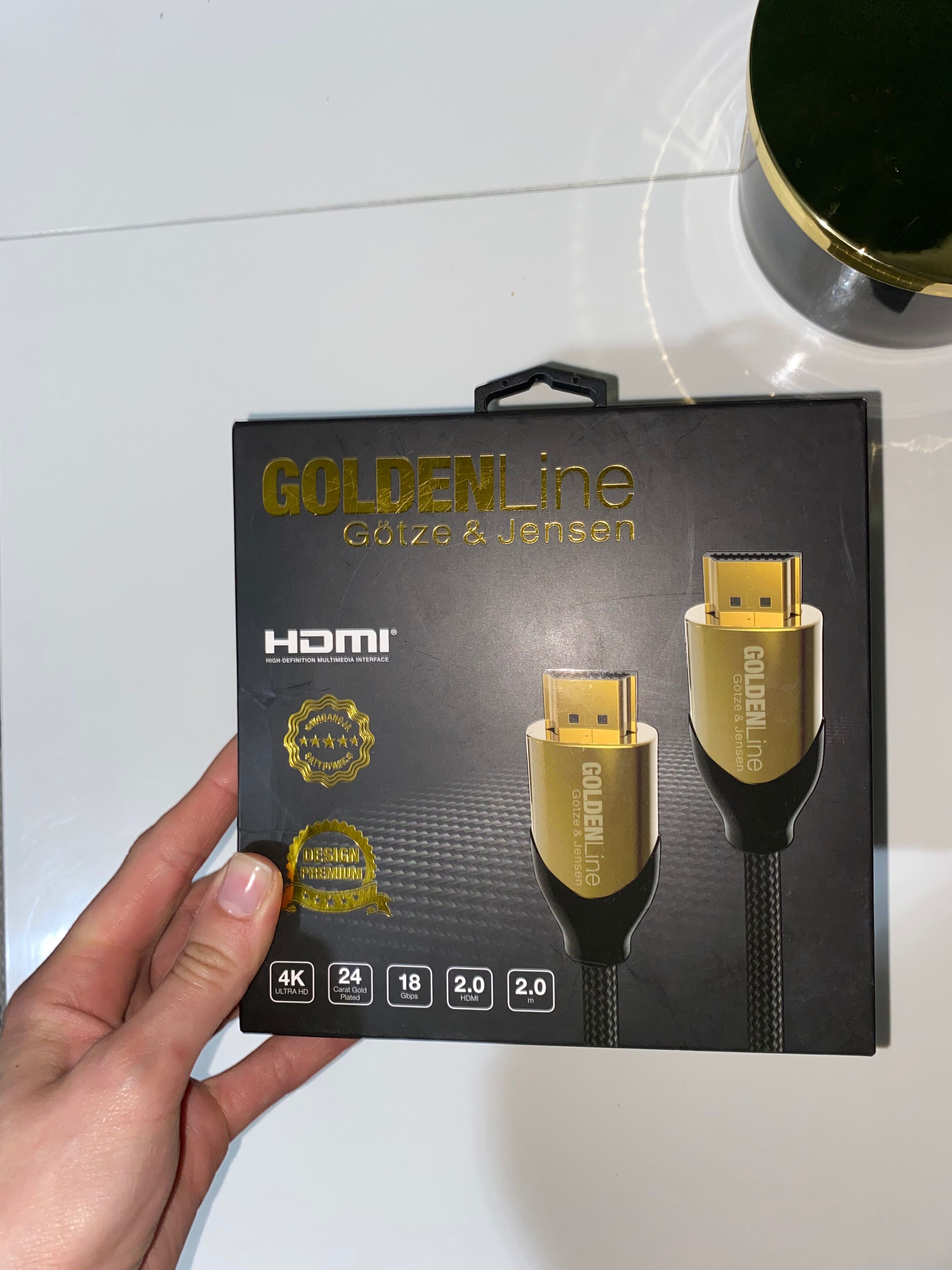 Kabel HDMI Götze & Jensen ze złotymi końcówkami