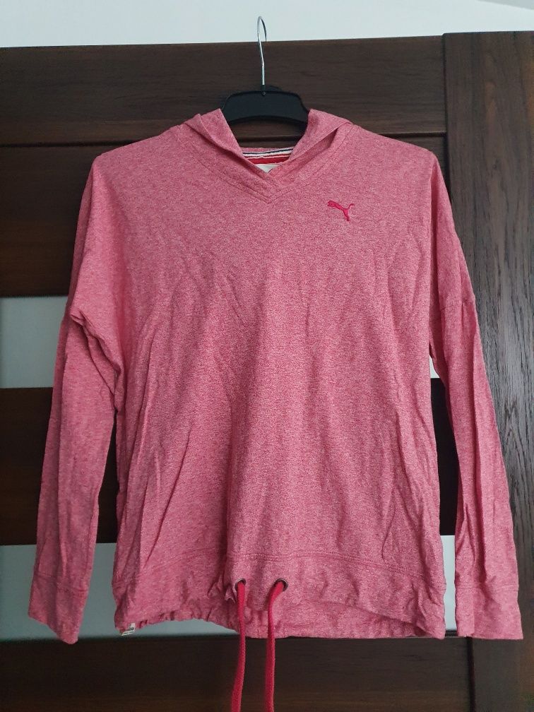 Różowa printowa bluza damska Puma rozm. XS stan bdb