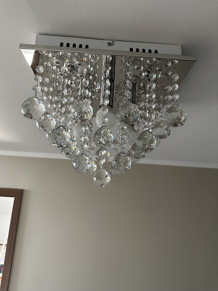 Plafon lampa sufitowa w stylu glamour