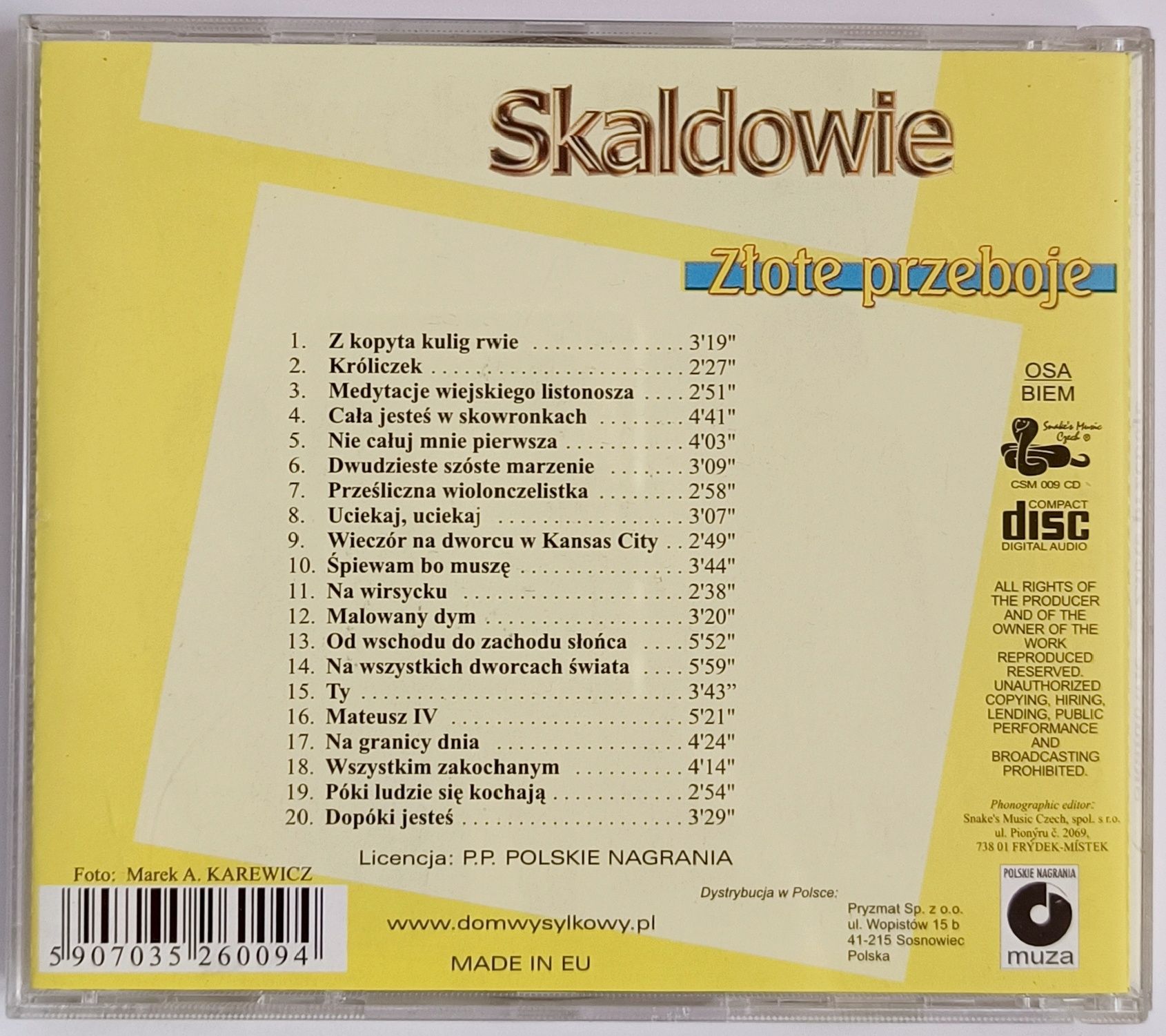 Skaldowie Złote Przeboje 2000r