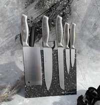 Набор кухонных ножей на магнитной подставке . Топ качества . Подарок
