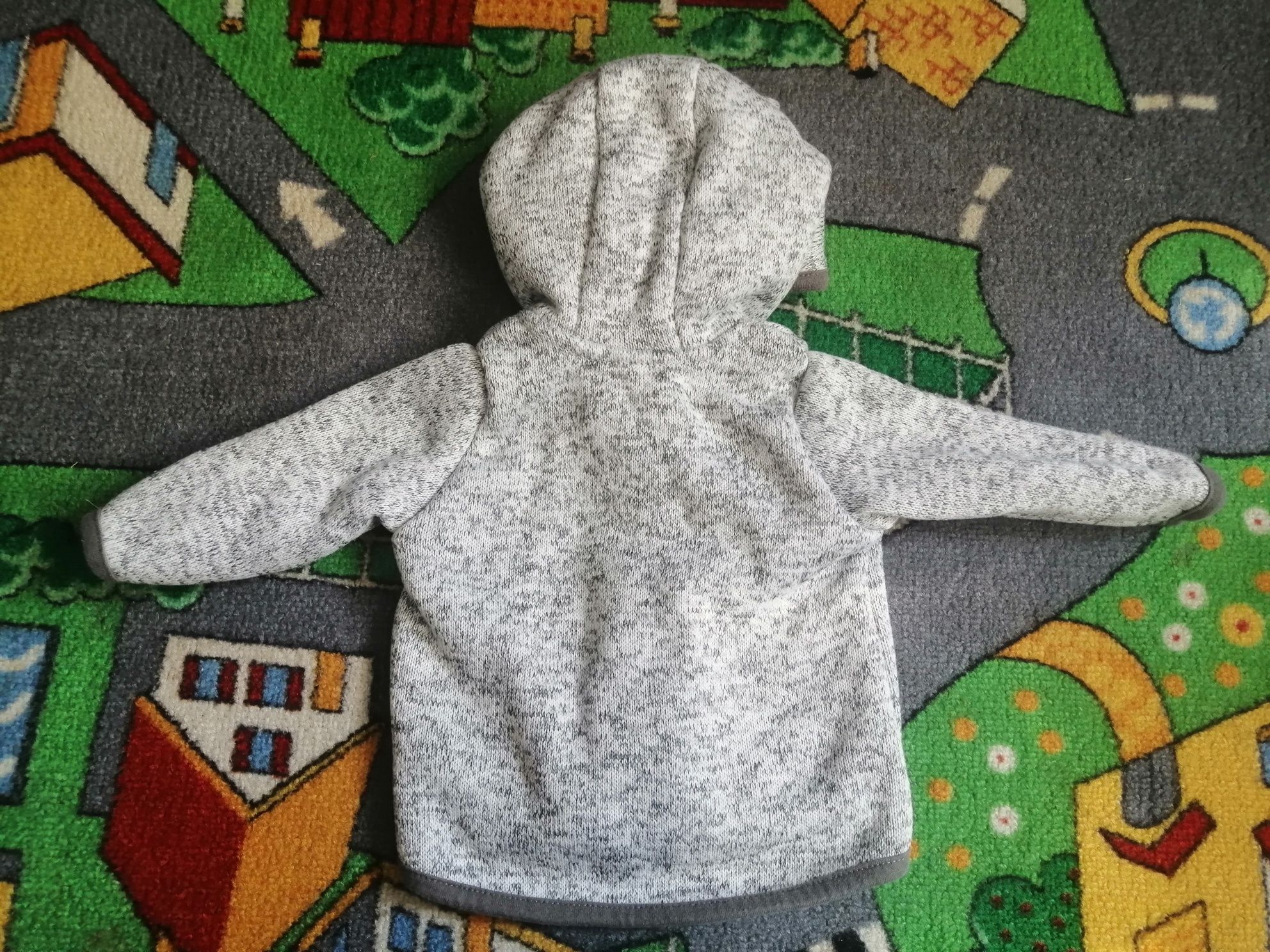 Bluza ciepła niemowlęca z uszami hm h&m Rozmiar 56