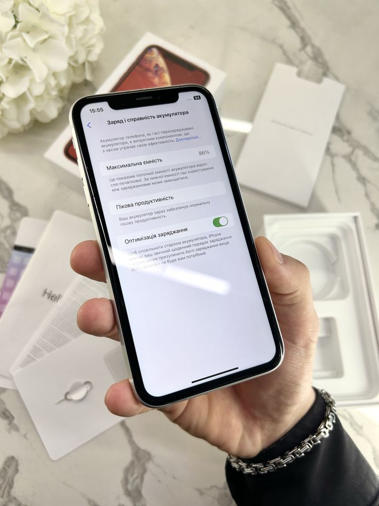 Стан Нового iPhone XR Neverlock (Магазин Гарантія) Silver 87%АКБ