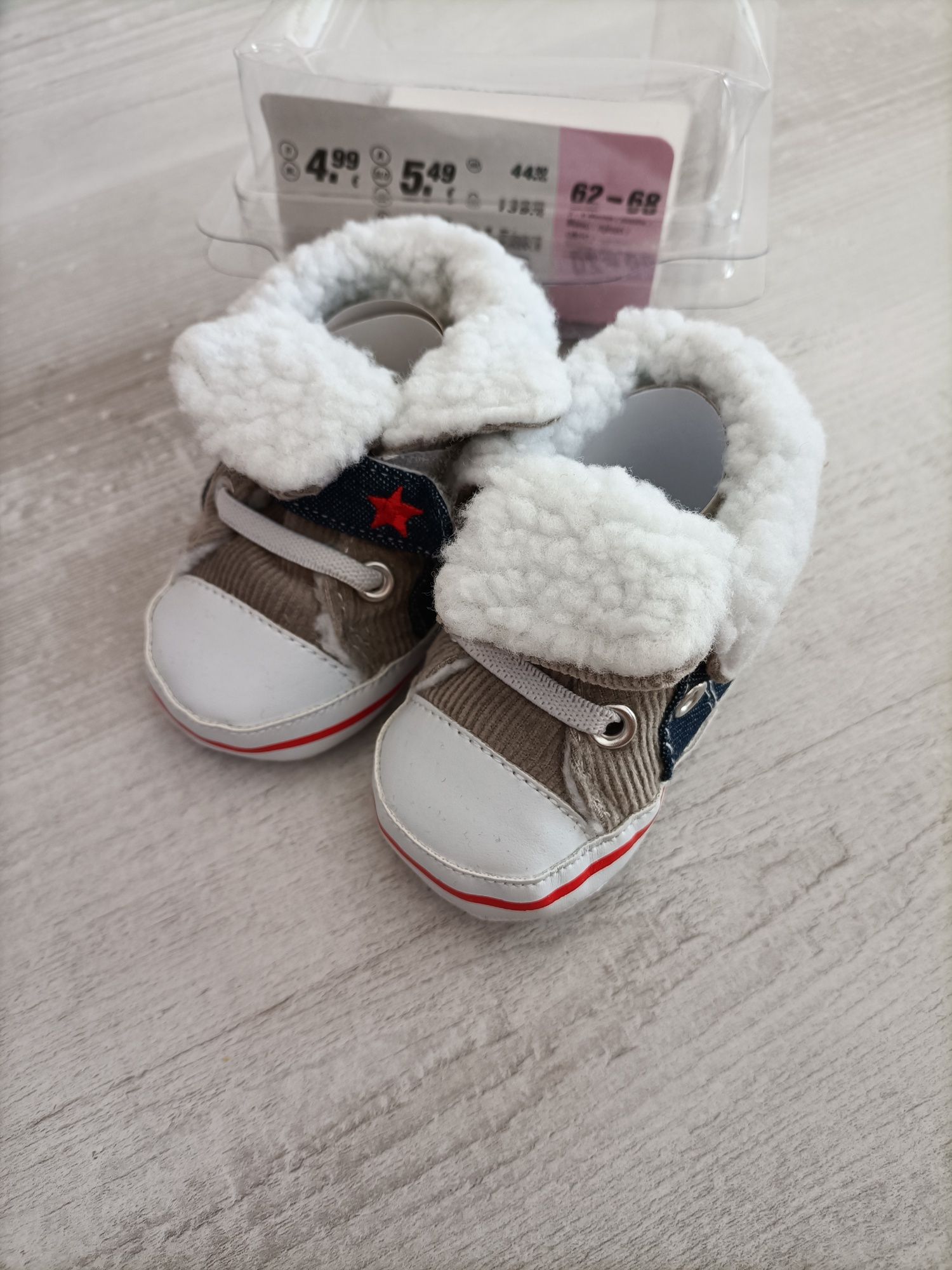 Buty zimowe niechodki, r.62-68