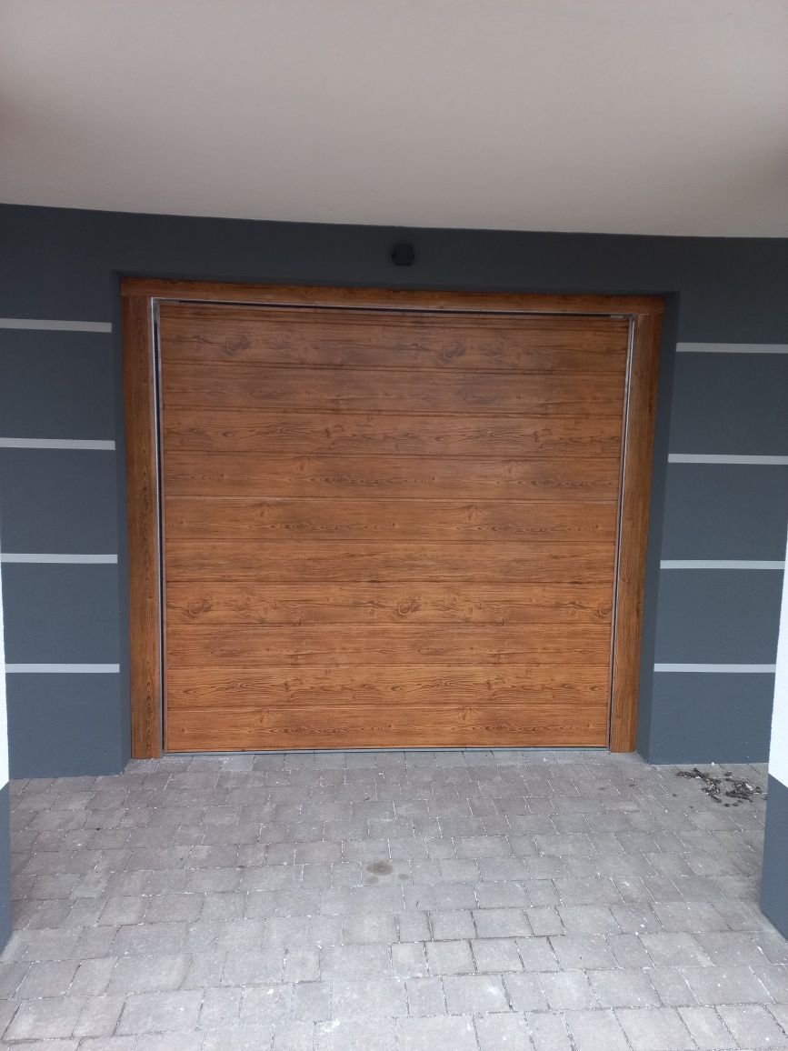Brama garażowa uchylna, dwuskrzydłowa drzwi stalowe  DOWOLNE WYMIARY