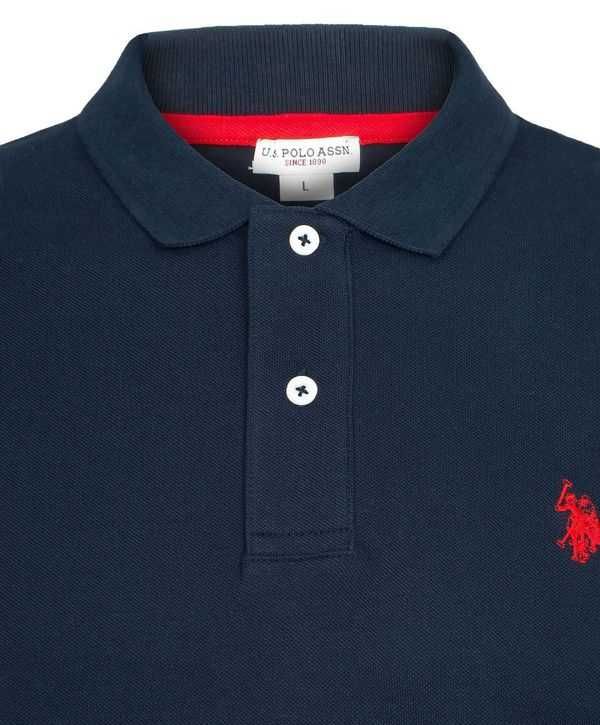 Koszulka polo US POLO ASSN granatowa rozmiar L 100 % bawełna, nowa