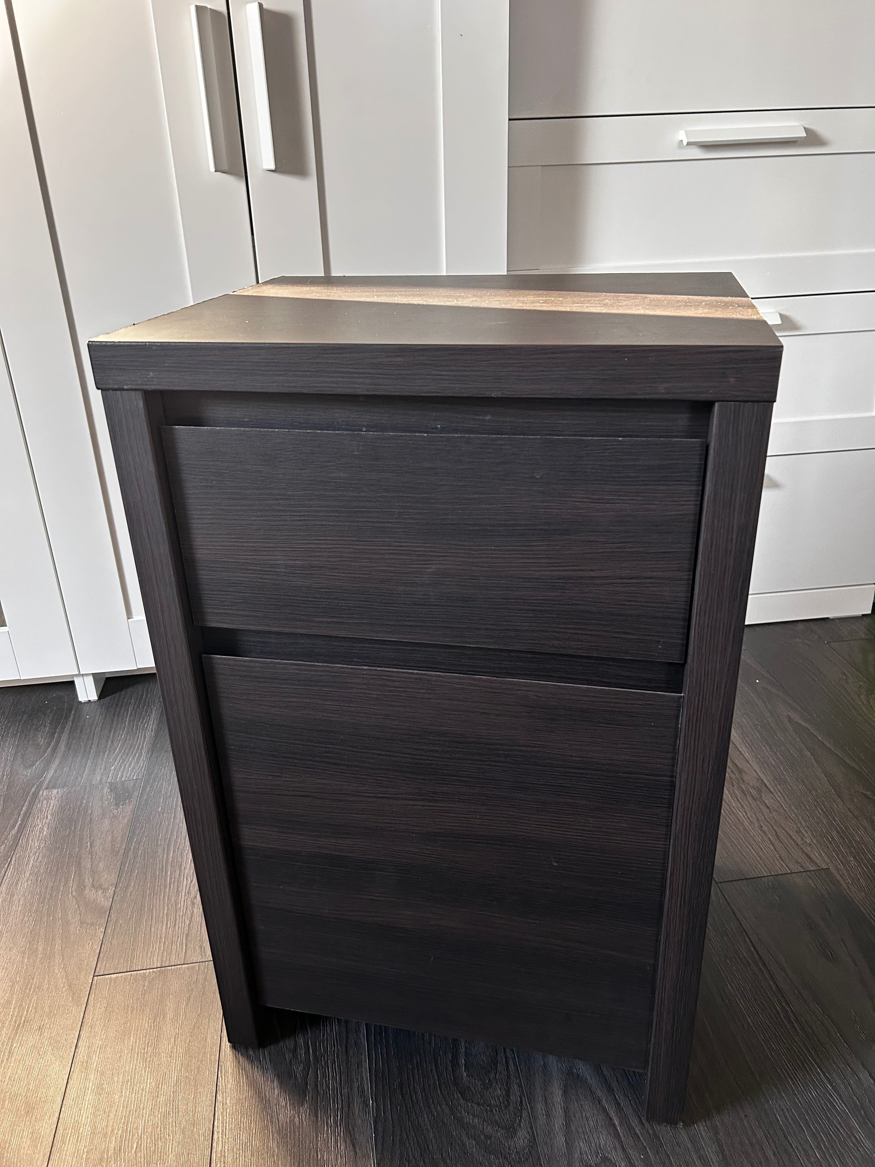 komoda Kaspian 49 cm z drzwiami i szufladą wenge