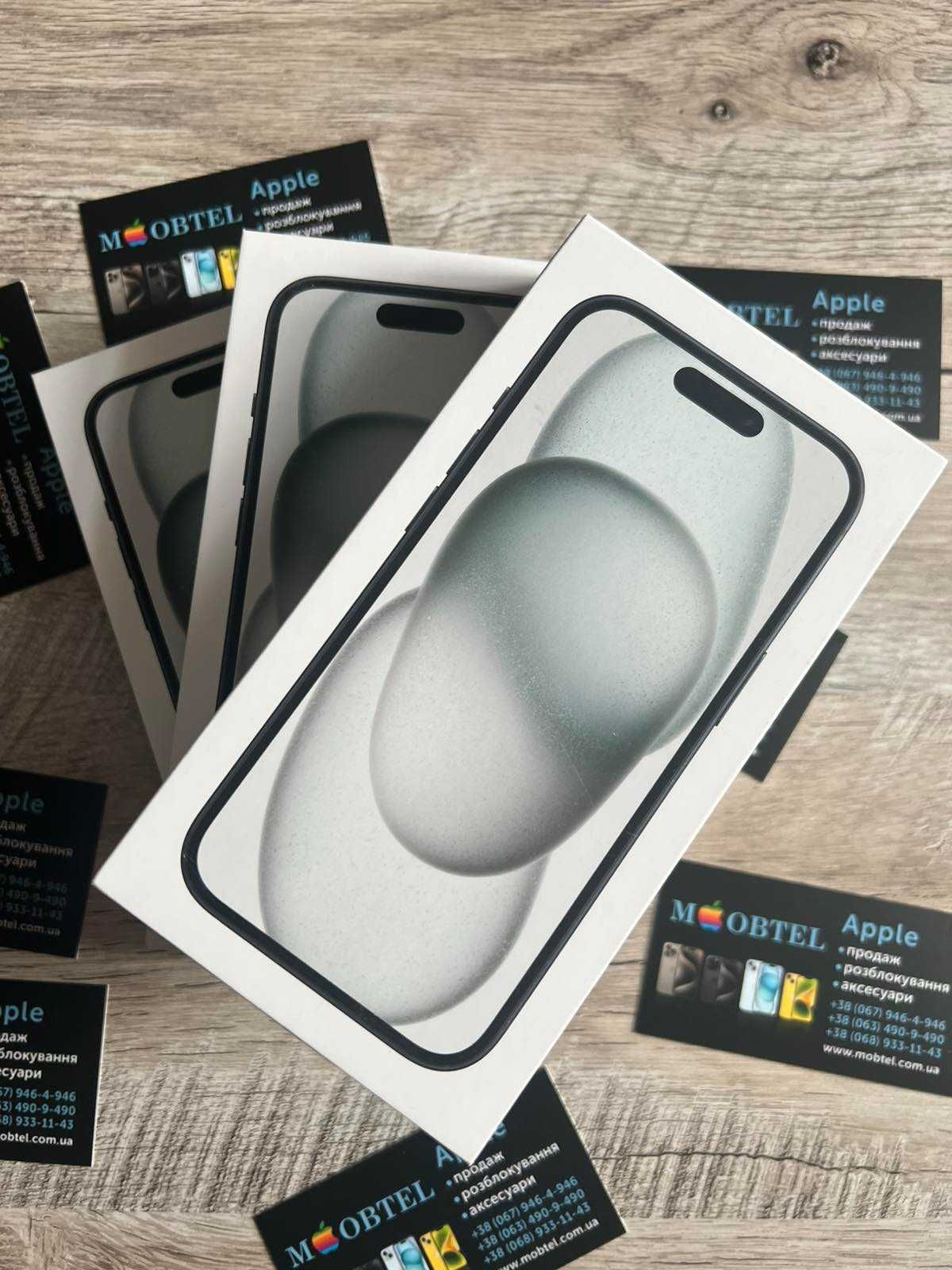 iphone 15 128 GB new black нові r sim e sim айфон