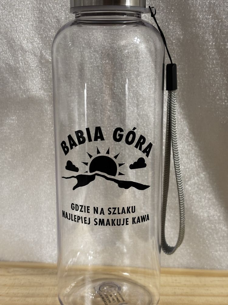 Butelka z Tritanu 500 ml z ręcznie wykonanym napisem “Babia Góra”