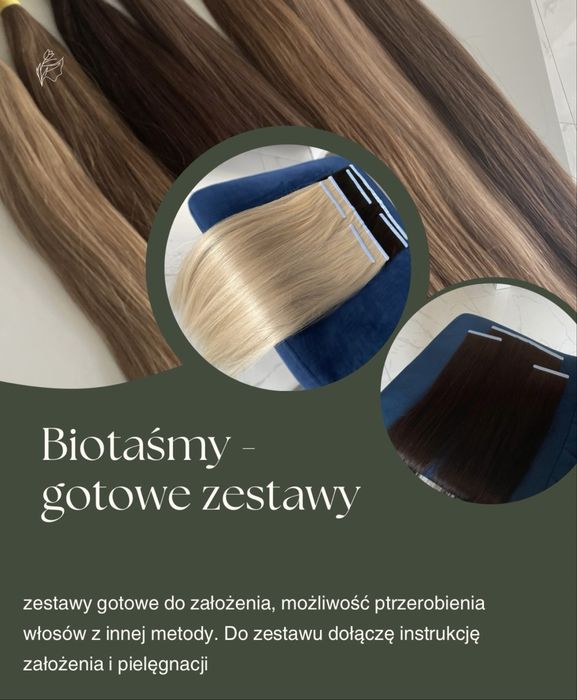 Biotaśmy włosy naturalne słowiańskie