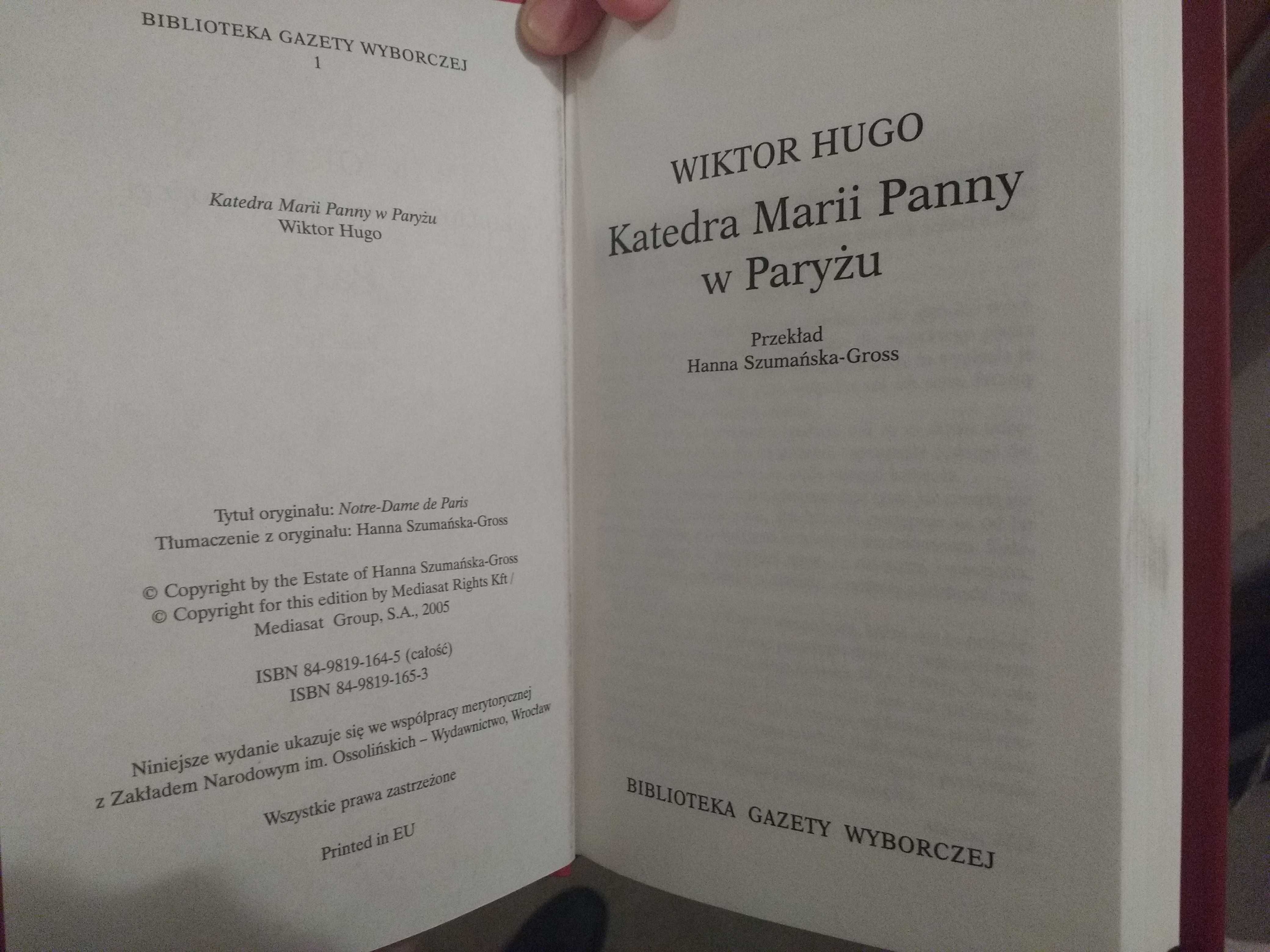 Katedra Marii Panny w Paryżu - Wiktor Hugo