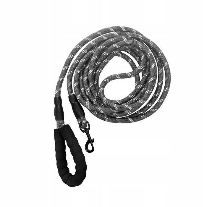 Czerwona Smycz Dla Psa Treningowa 5m Odblaskowa Mocna