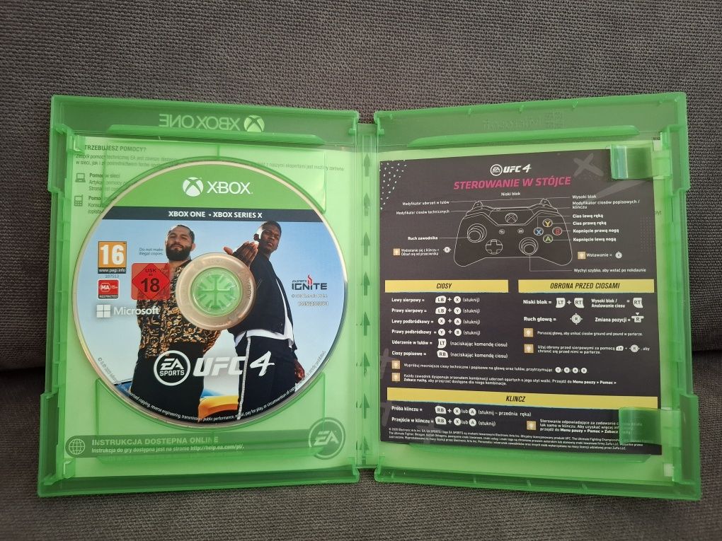UFC 4 xbox one series PL.