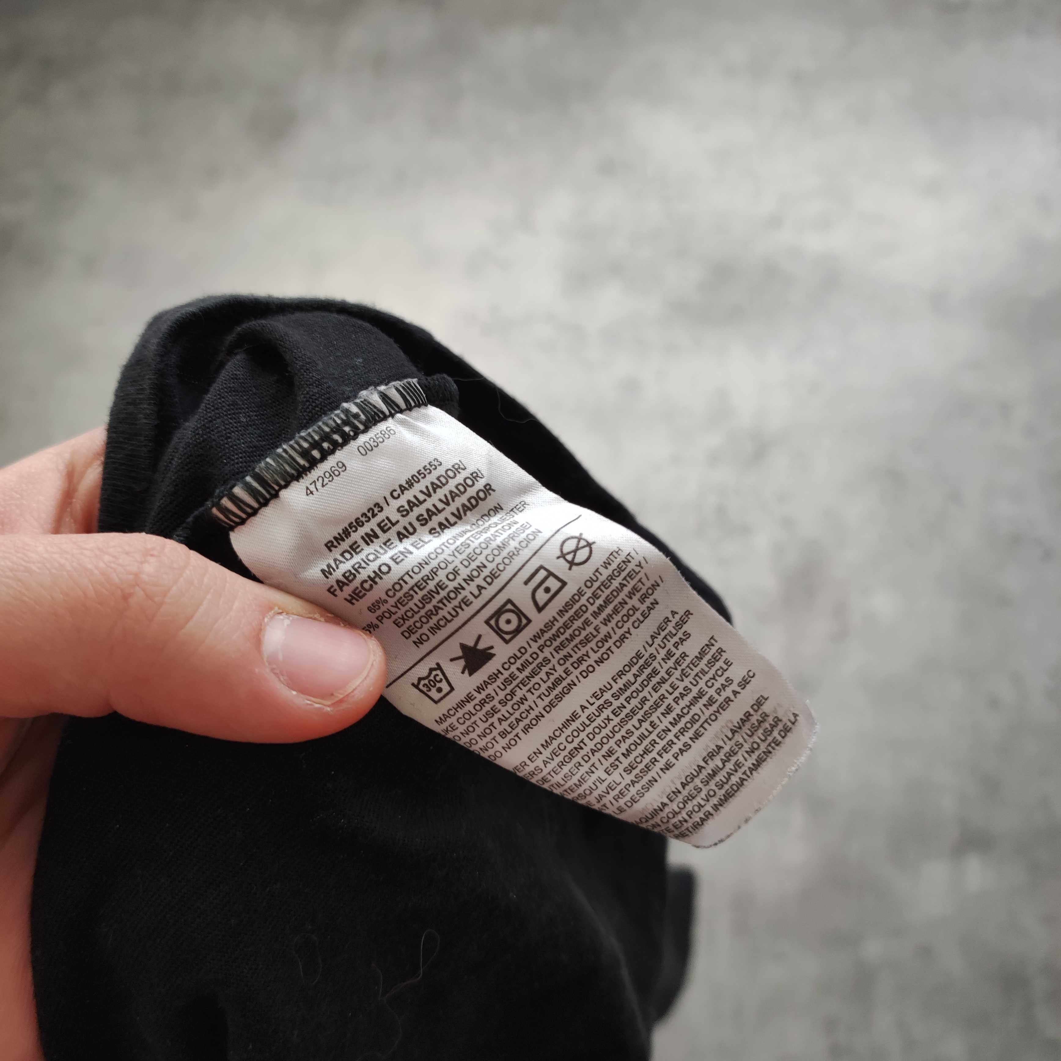 MĘSKA Koszulka Bawełna Czarna Duże Logo Nike JUST Do It Sport Casual