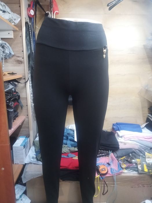 Spodnie Turcja Push Up czarne 2 wzory M/L i L/XL bawełna wyprzedaż