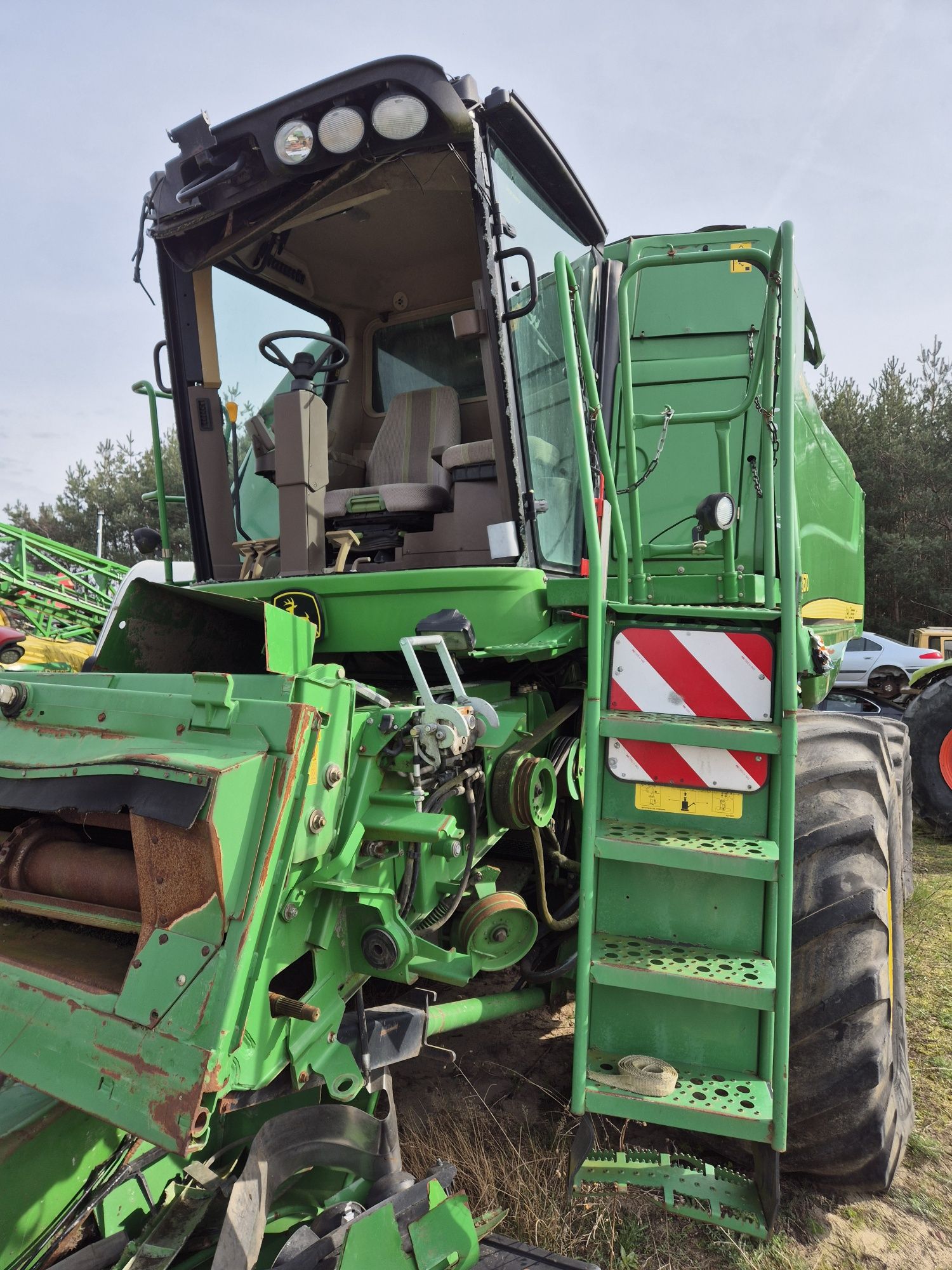 Kombajn John Deere C670 Po Przewróceniu 2010r  HILLMASTER Heder 625R