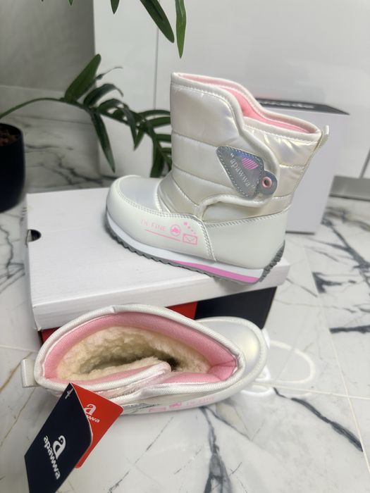 Зимові утеплені чоботи термо apawwa 27 28 29 30 31 32