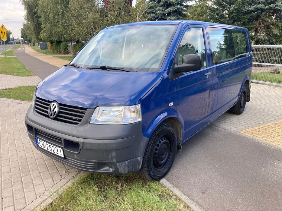 Volkswagen Transporter Z wojska,długi, 2,5 TDI,  potwierdzony przebieg, faktura VAT