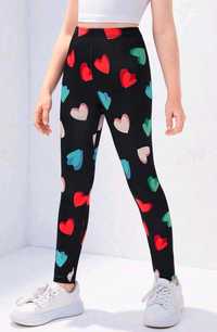 Legginsy w serca 146 152 nowe