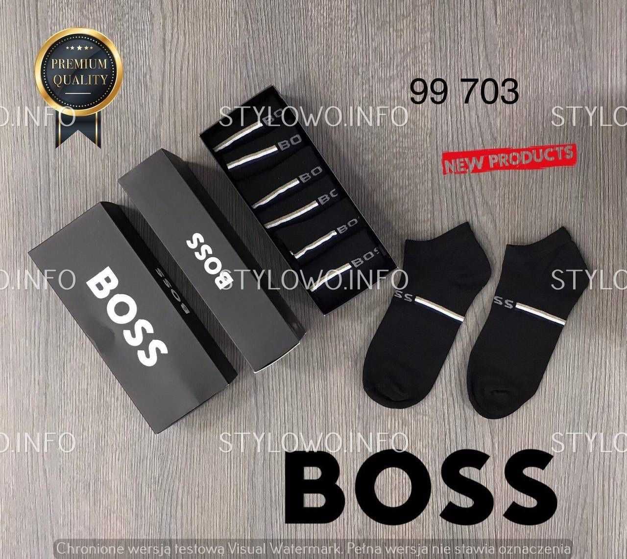 6-pak meskie skarpetki box Premium Boss Armani