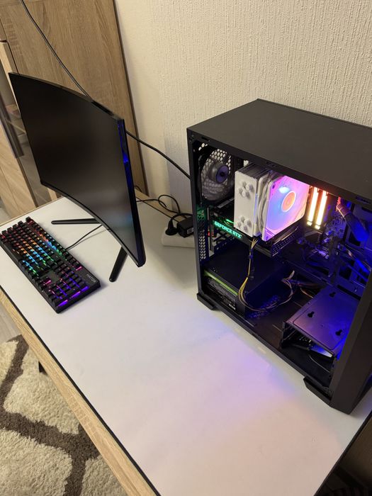 Игровой компьютер + монитор 180 герц 27 дюйм