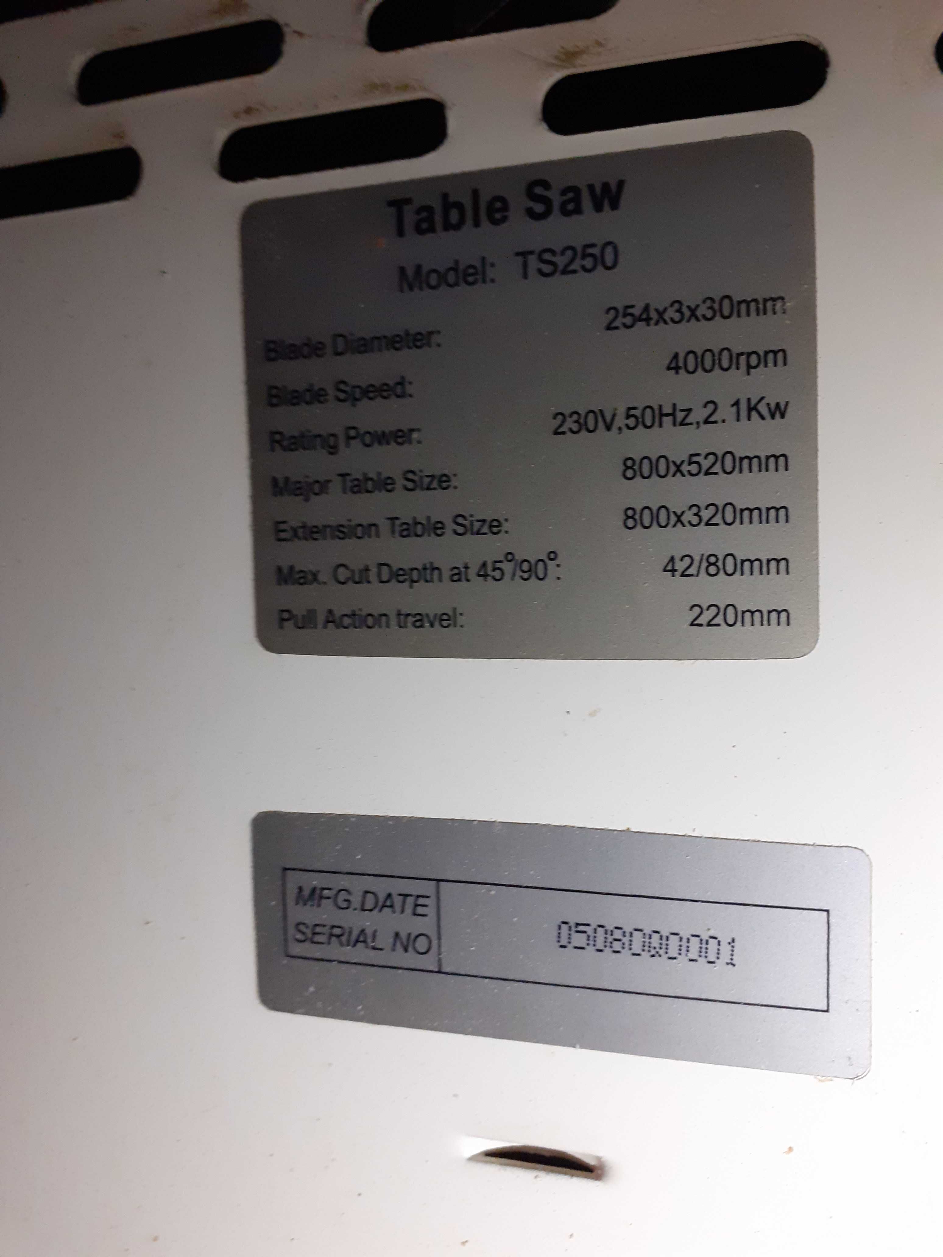 Serrote de mesa Lombart Craft Table Saw TS250