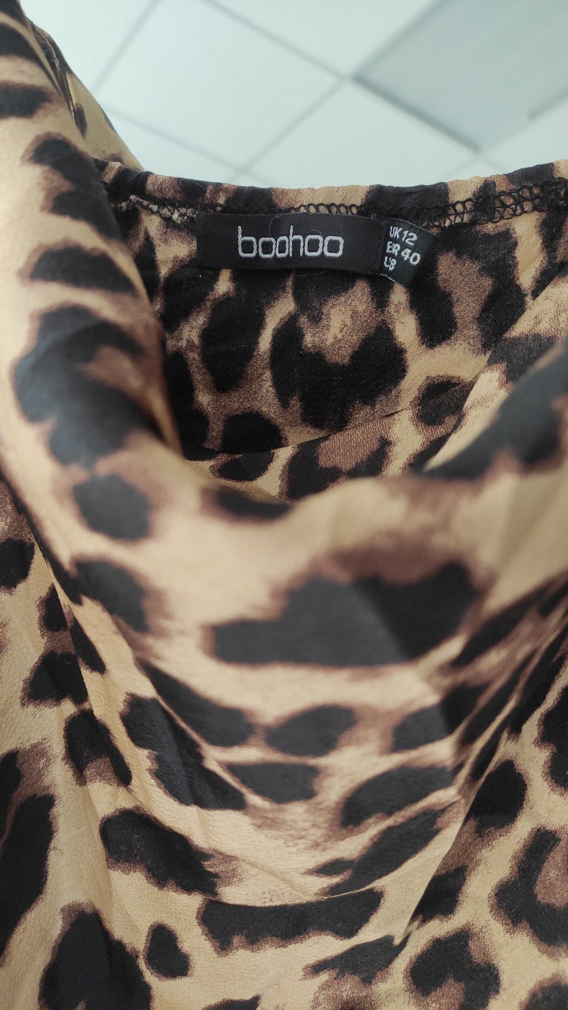Майка леопард Boohoo