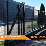 Brama panelowa 3D dwuskrzydłowa ze słupami 4m / ogrodzenie