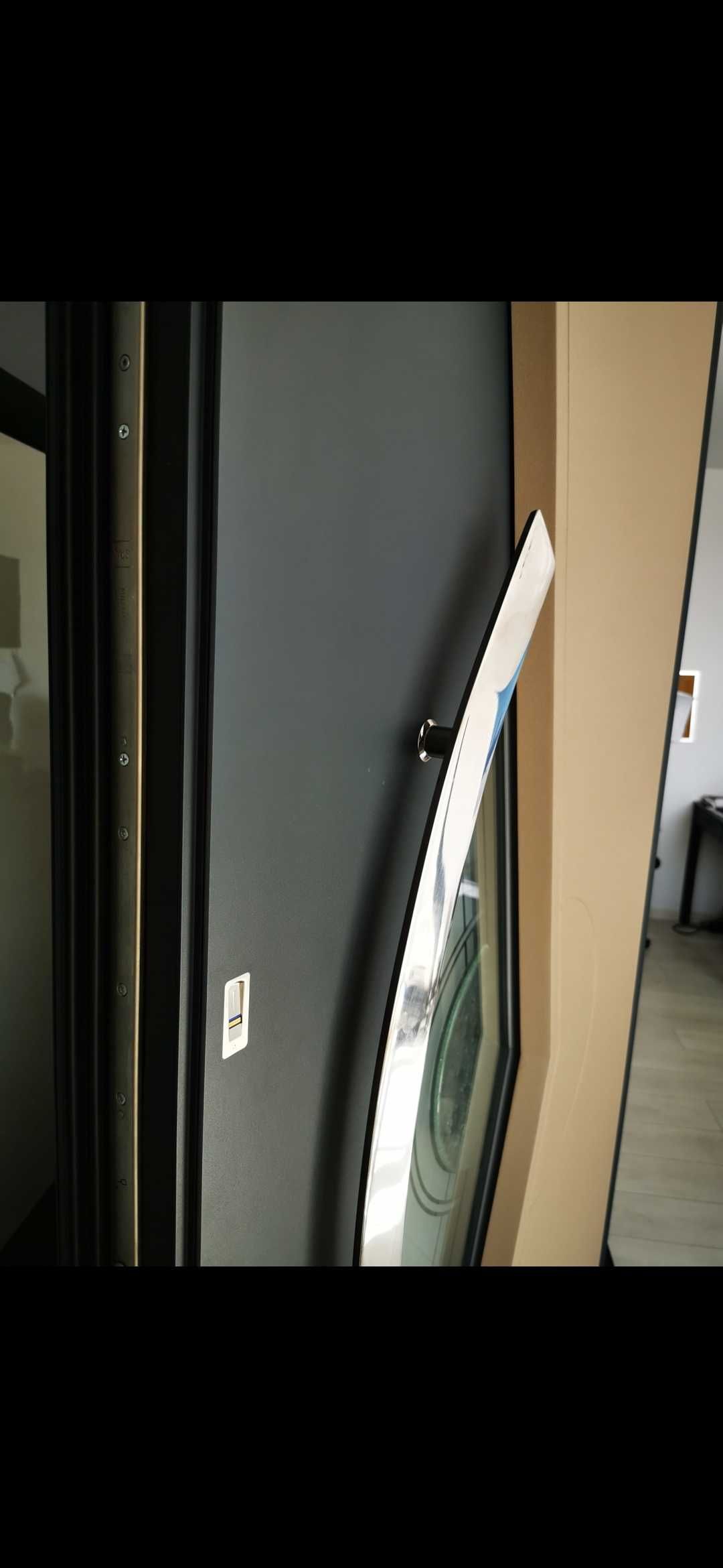NOWE Drzwi wejściowe zewnętrzne aluminiowe antracytowe (nie drewniane)