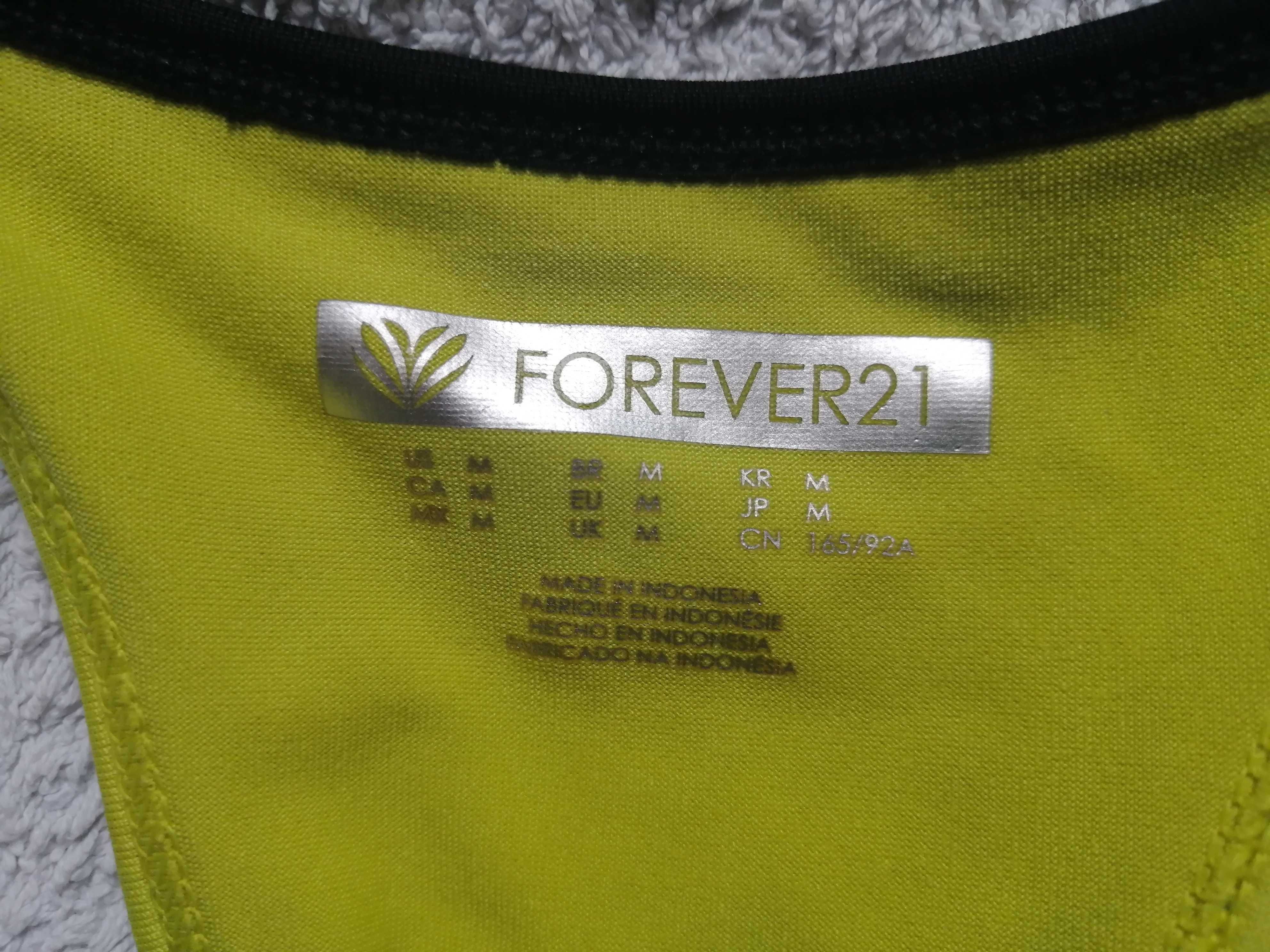 Stanik sportowy z koszulką Forever 21   rozm M
