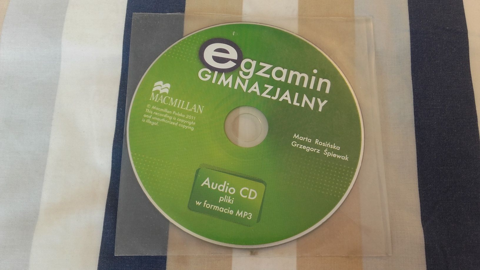Płyta Audio Egzamin gimnazjalny Macmillan materiały szkolne format MP3