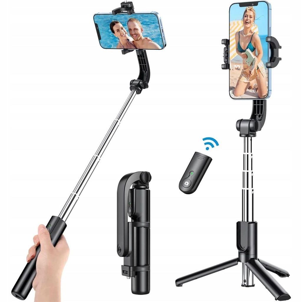 Statyw Stojak Na Telefon Kijek Do Selfie Do Zdjęć Wyzwalacz Bluetooth