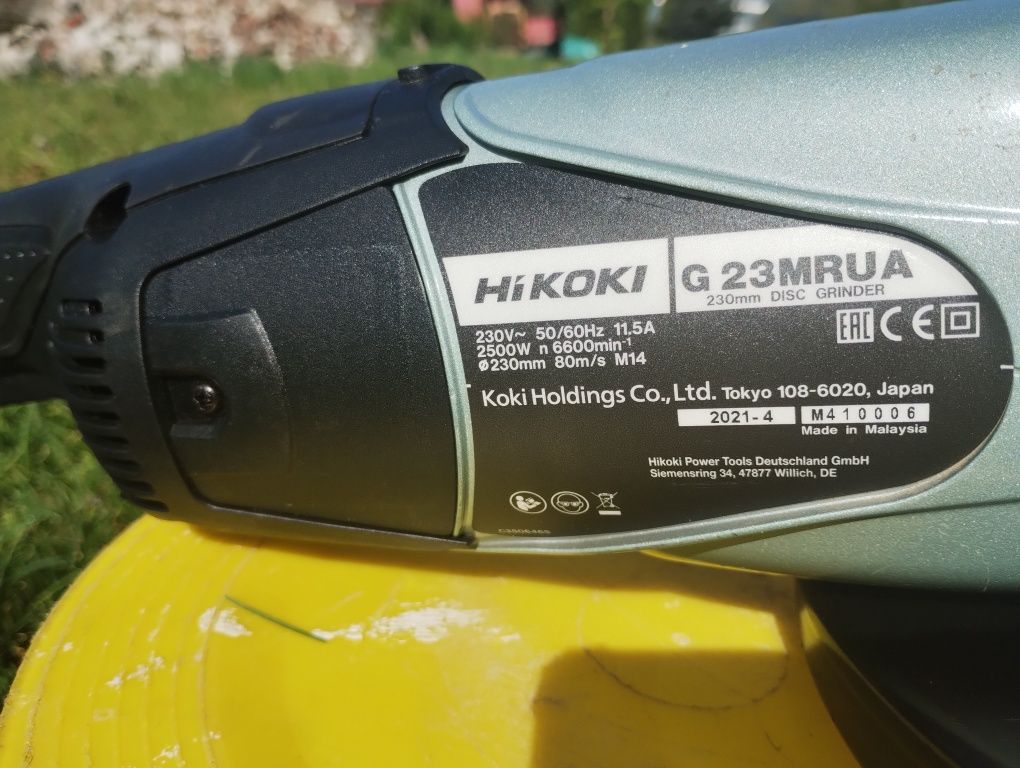 Szlifierka kątowa 230 mm HIKOKI G23MRUA WKZ