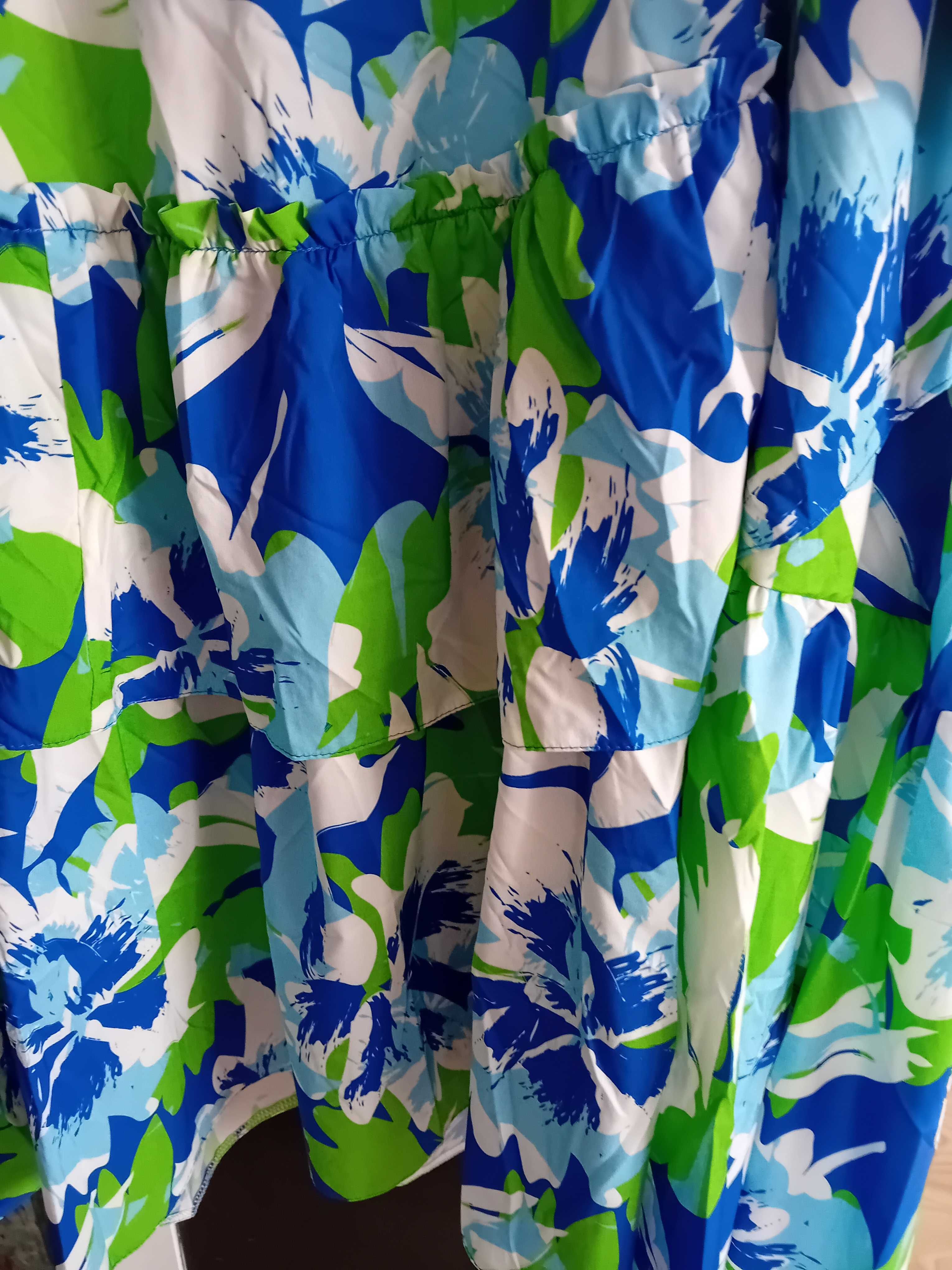 Sukienka print kwiaty