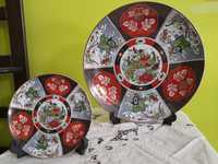 Pratos de porcelana chinesa com Pavões