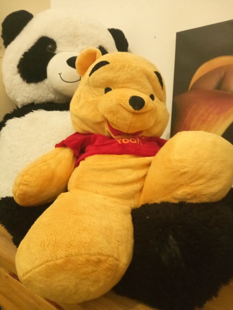 Boneco peluche panda enorme e Winnie the poh