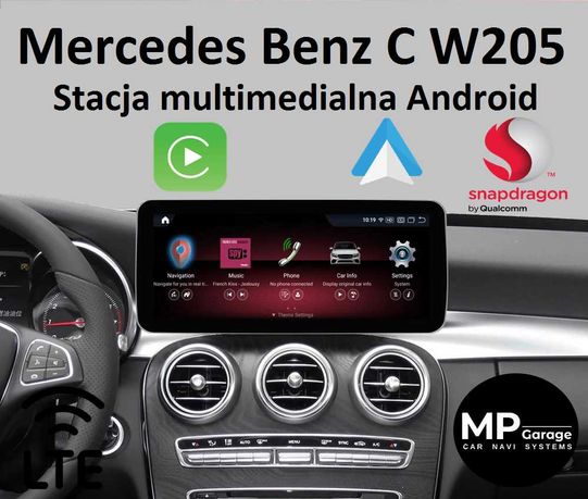 Stacja Multimedialna Mercedes Benz W205 Snapdragon 8/128 CarPlay/AA