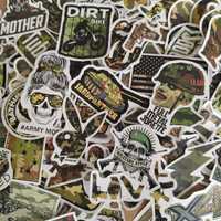 Pack 100 Autocolantes Stickers Militar