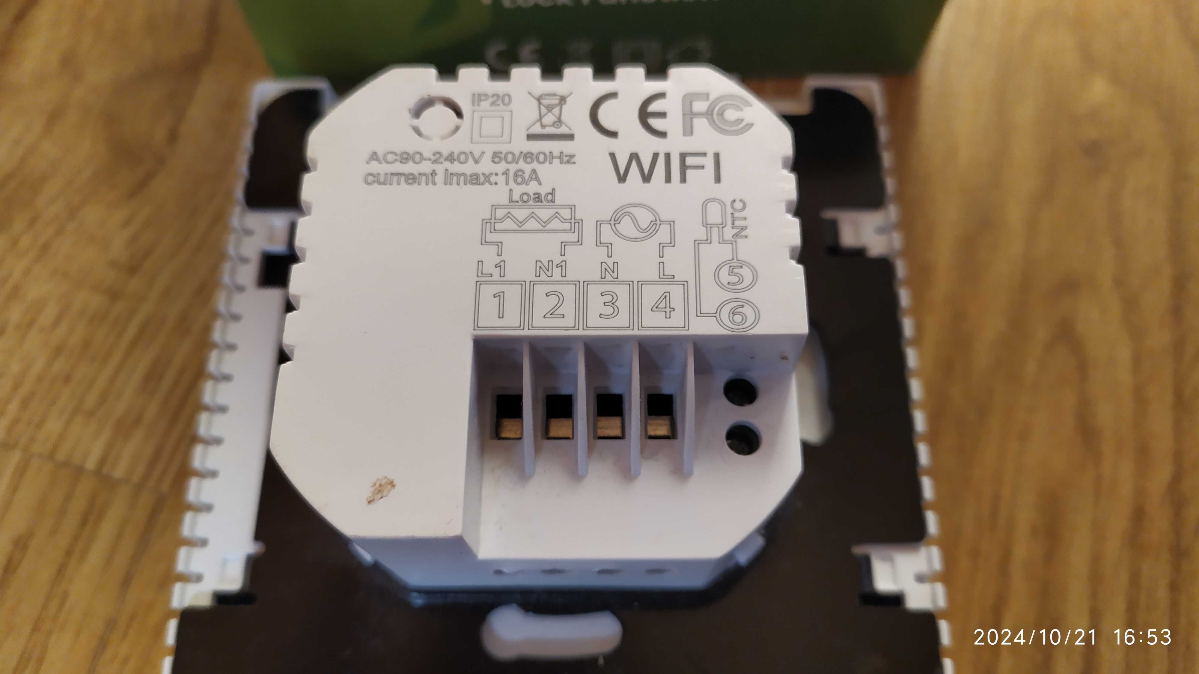 Termostat, termoregulator, sterownik WIFI ogrzewanie elektryczne