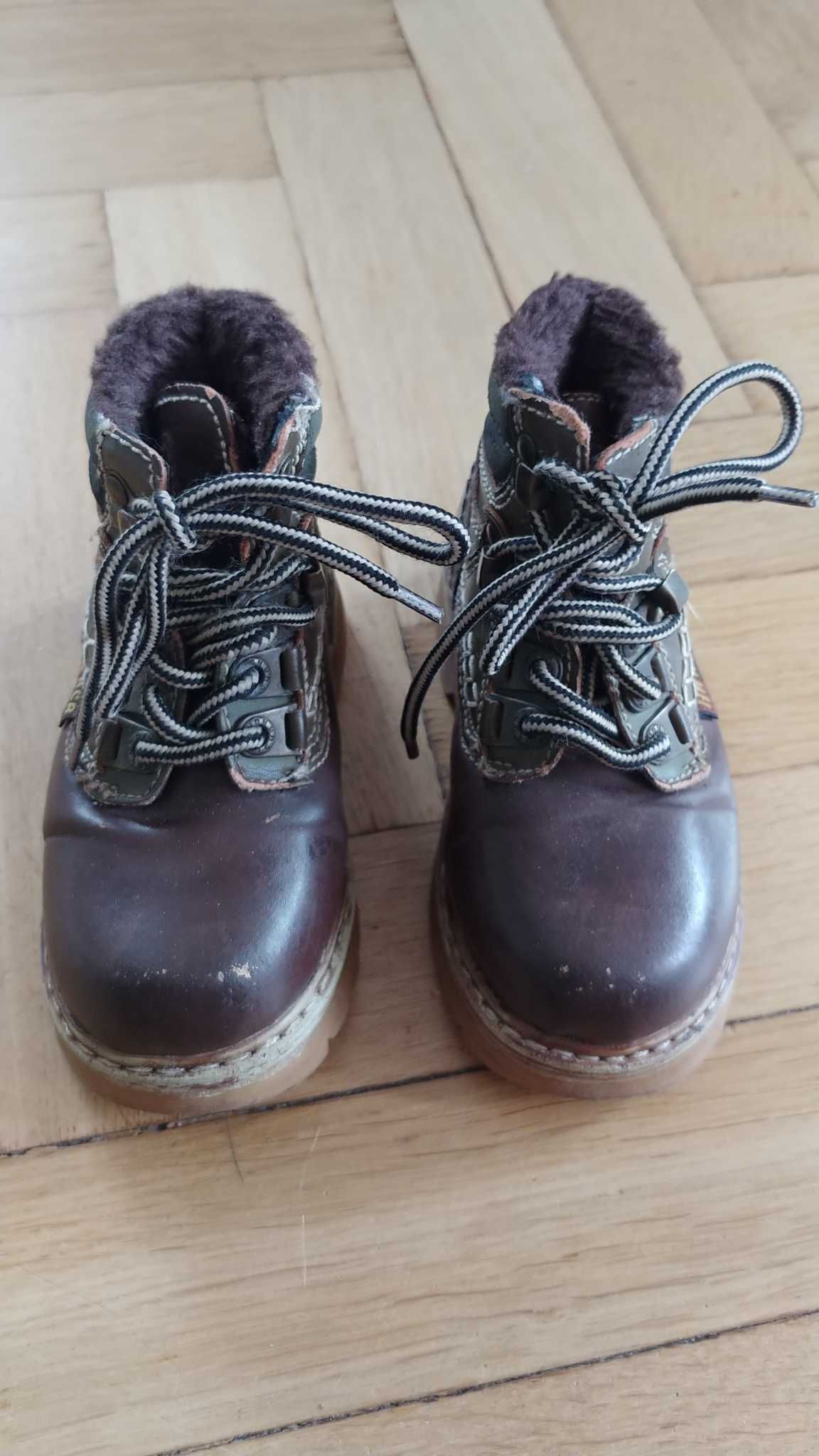 Buty dziecięce ocieplane, zimowe, trapery - roz. 25