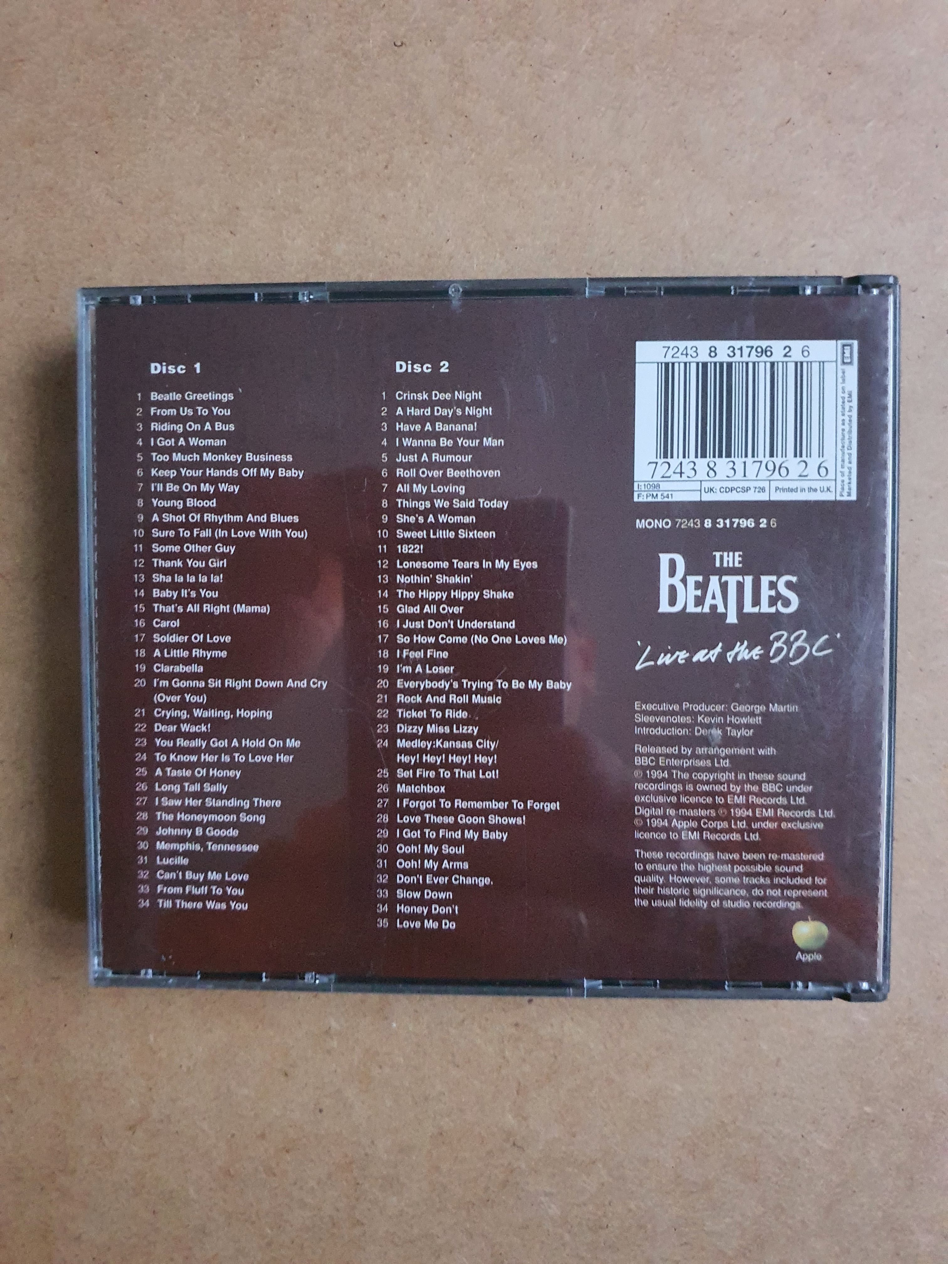 CD  Box The Beatles - Live At The BBC