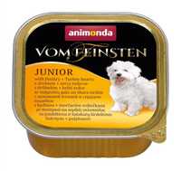 Animonda Vom Feinsten z drobiem + serca indycze junior 10x150g