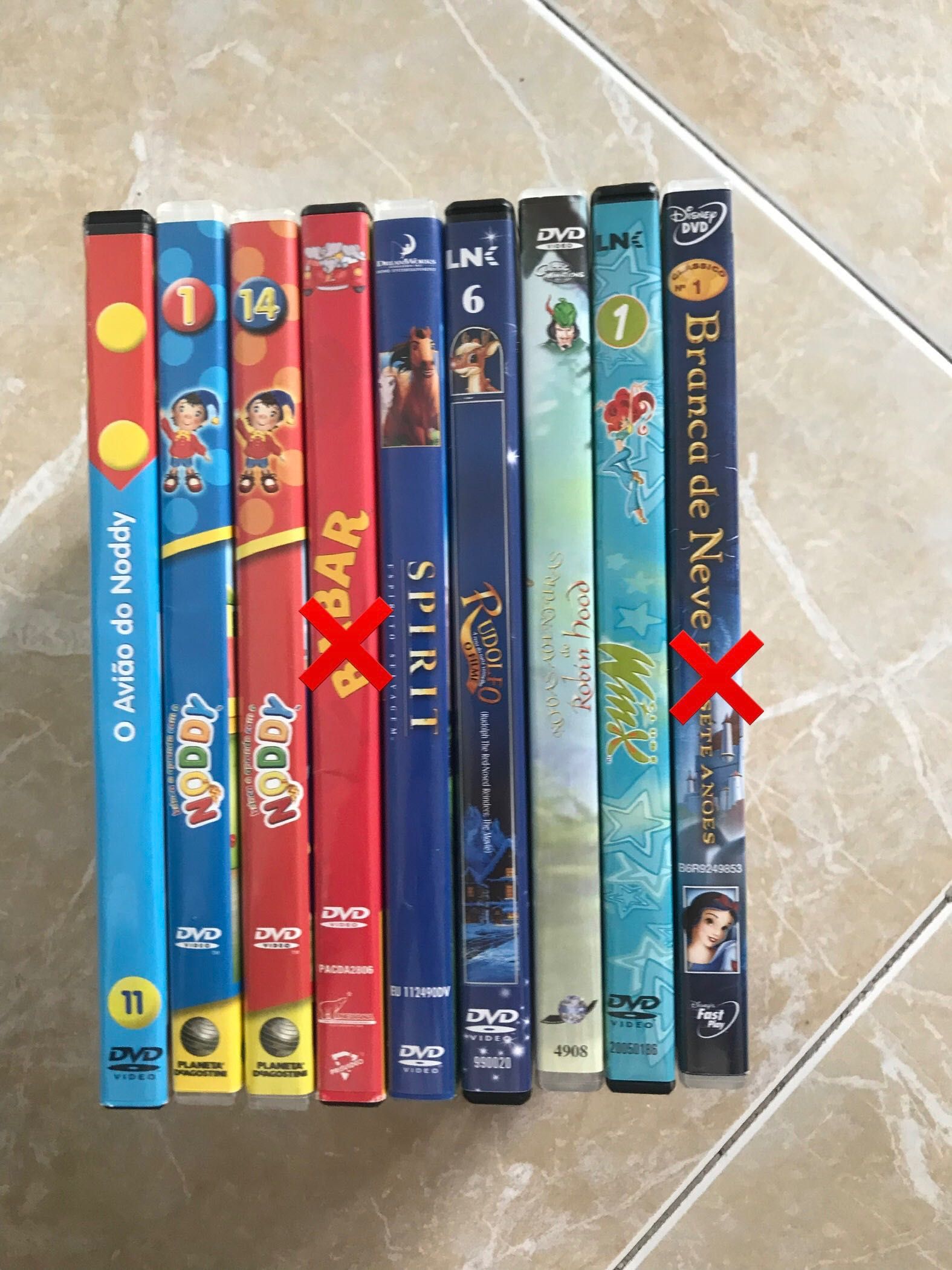 Diversos DVDs infantis