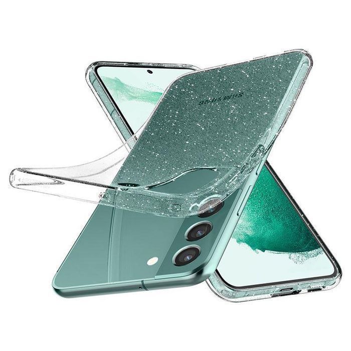 Etui Spigen Liquid Crystal Galaxy S22 z Efektem Brokatu