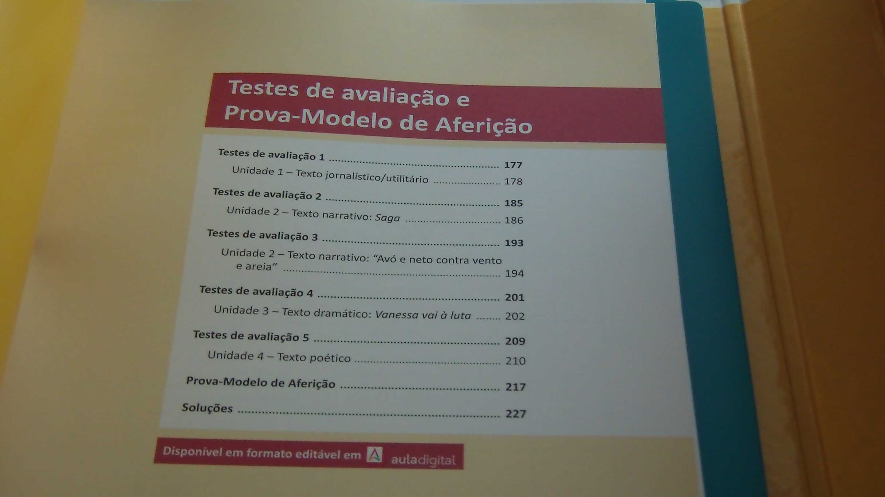 Conjunto completo do professor A par e passo Português 8.º Edições ASA