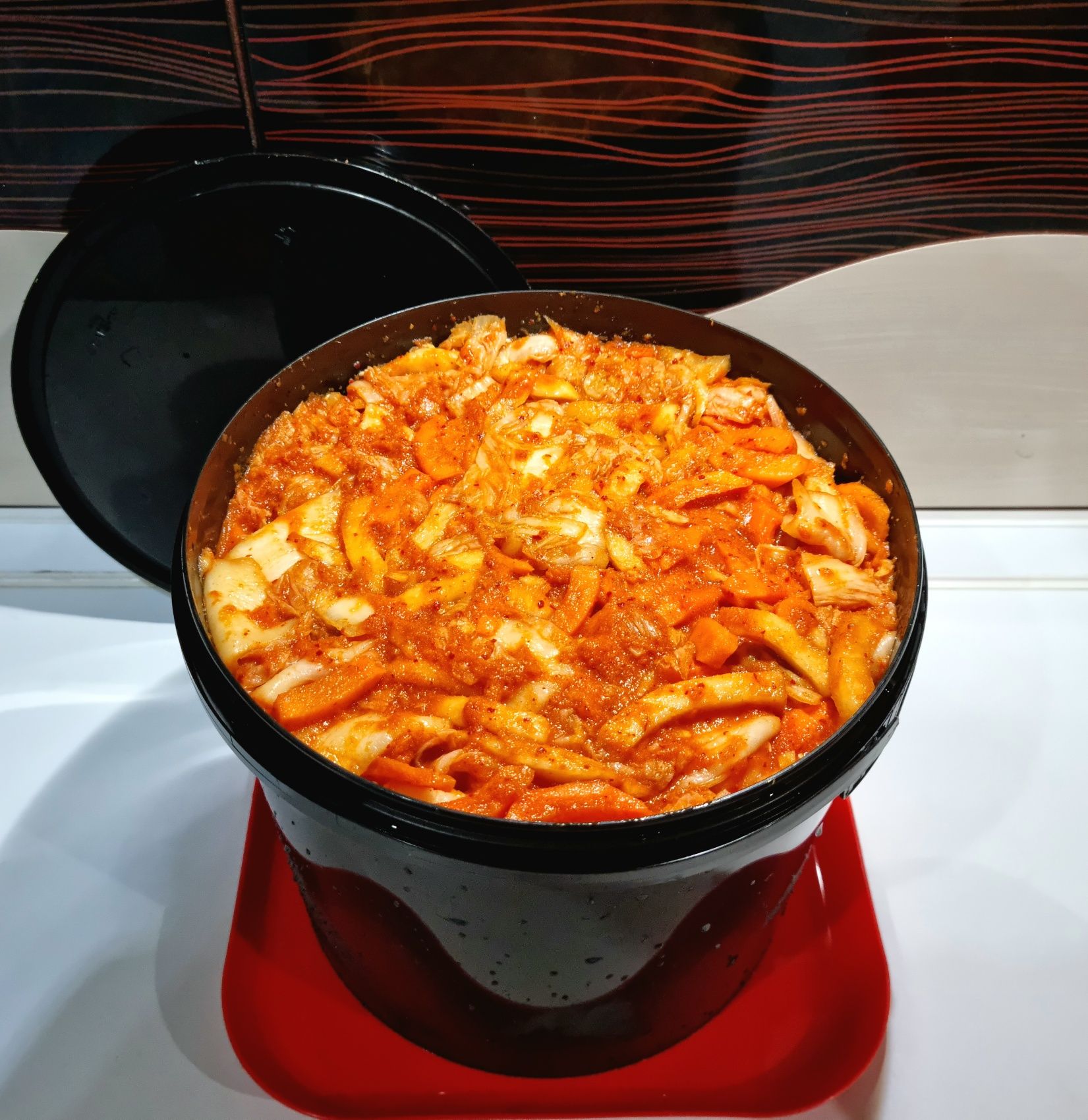 Kimchi tradycyjne 5l Koreański przysmak superfood Carolina Reaper