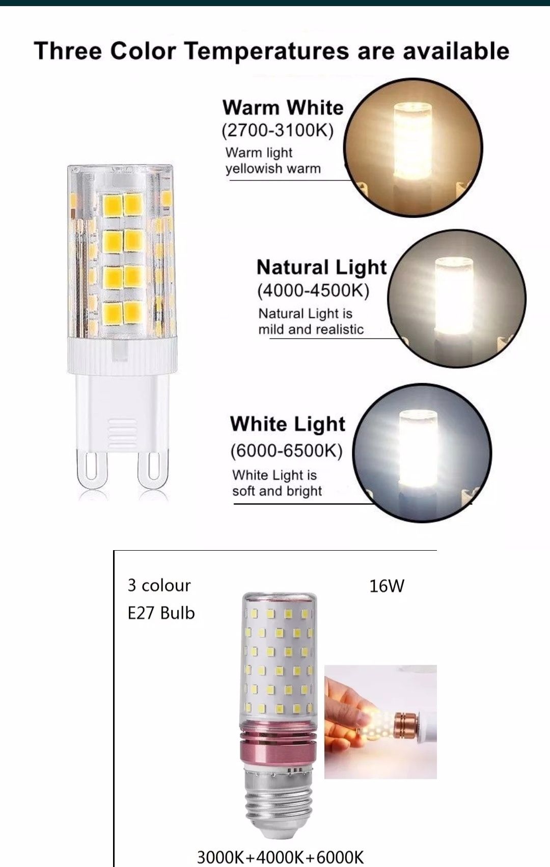 Лампа светодиодная G9 SMD2835/bulb